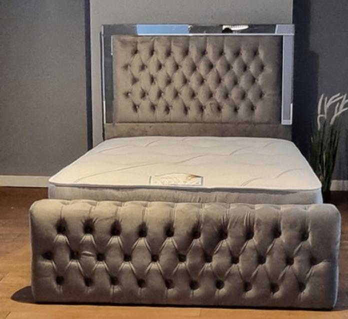 BRAND NEW MIRROR BED FOR SALE BED WITH MATTRESS - Sam Beds