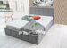 Gia Ottoman Gas Lift Fabric Storage Bed - Sam Beds