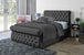 Ottoman Storage Gas Lift Border Bed Frame Velvet Upholstered Double King Size - Sam Beds